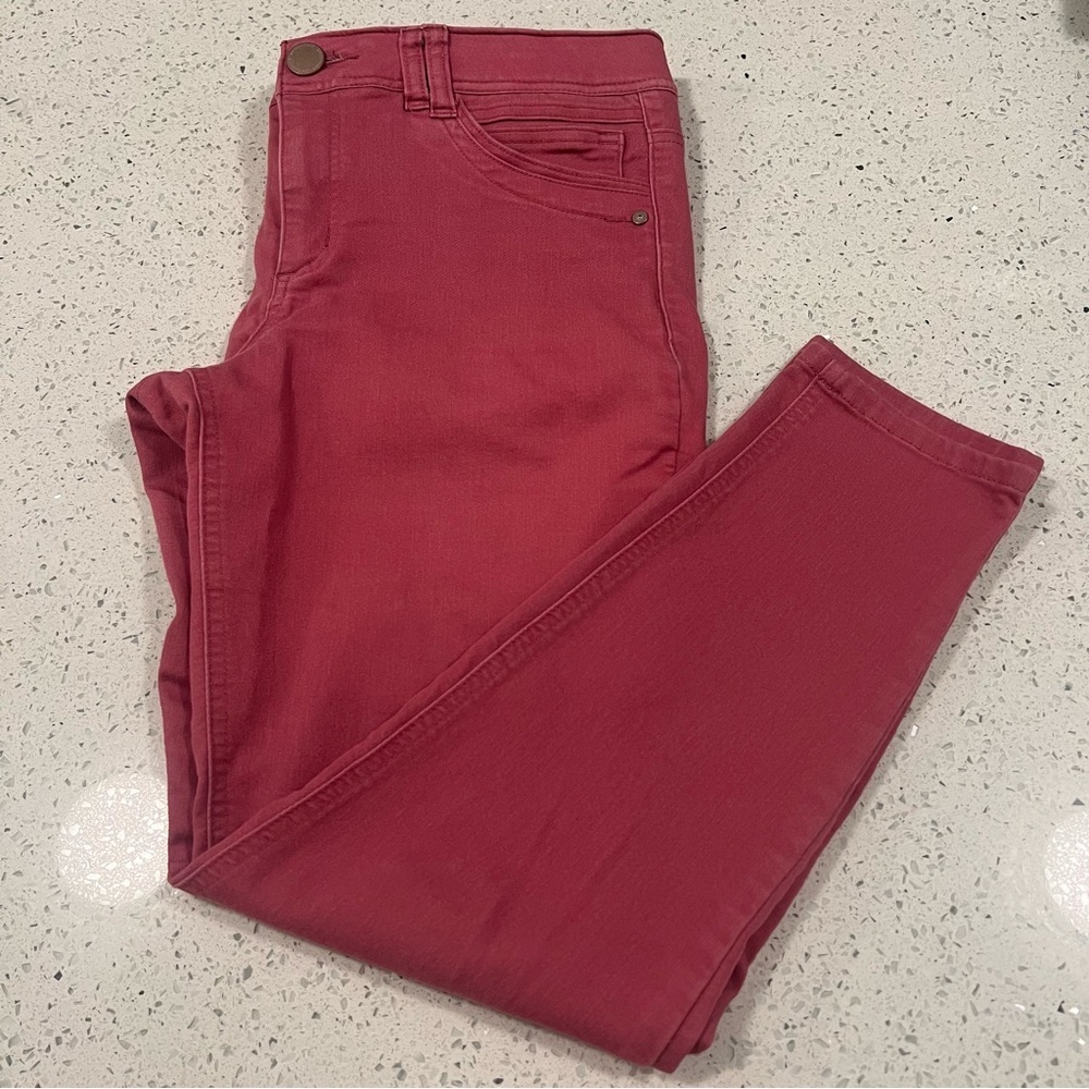 DEMOCRACY "Ab technology" Stretch Pink Skinny Jeans Women's Size 10
